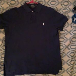 Custom fit navy blue Polo shirt